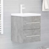 vidaXL Omarica za umivalnik betonsko siva 41x38,5x48 cm iverna plošča Cene
