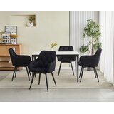  JORK360 Stolica - crni baršun / crne noge x 2 | shoptok.hr