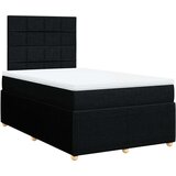 vidaXL Krevet box spring s madracem crni 120 x 190 cm od tkanine | shoptok.hr