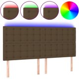 Maison Chic LED posteljno vzglavje - Vzglavna omarica temno zeleno 160x5x118/128 cm blago, (22077999) | Shoptok.si