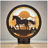  Li-Go 23598/DUB2 - LED prigušiva stona dekoracija LED/12W/230V 20x22 cm hrast | Eponuda.com