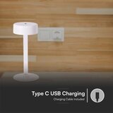  LED prigušiva punjiva stona lampa LED/3W/5V 3000-6000K bela | Eponuda.com