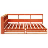  Krevet s regalom za knjige bez madraca 135 x 190 cm od borovine | shoptok.hr