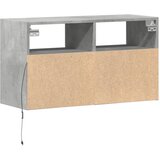  Zidni TV ormarić s LED svjetlima boja betona 80 x 31 x 45 cm | shoptok.hr