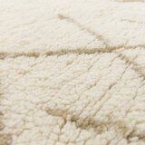 Asiatic Carpets Kremno bela pralna ročno tkana volnena preproga 120x170 cm Azera Crosshatch – | Shoptok.si