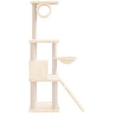  Penjalica za mačke sa stupovima za grebanje krem 131 cm | shoptok.hr