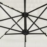  Vrtni suncobran s čeličnom šipkom bijeli 290x290x238 cm | shoptok.hr