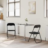  Sklopiva stolica 2 pcs Crna 48 x 44 x 78 cm Baršun | Eponuda.com