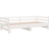 vidaXL Dnevni ležaj na izvlačenje bijeli od borovine 2 x (90 x 200) cm | shoptok.hr
