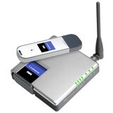 Linksys WKUSB54GC wireless-g network kit (komplet wireless ruter WRT54GC + wireless usb adapter WUSB54GC) - portovi 1 x wan i 4 x lan 10/100Mb/s | ePonuda.com