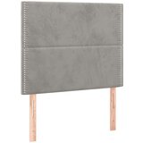 Box spring krevet s madracem svjetlosivi 100x200 cm baršunasti | shoptok.hr
