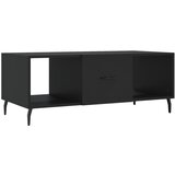 Maison Chic Klubska mizica - kavna mizica - Nizka mizica črna 102x50x40 cm inženirski les, (21754910) | Shoptok.si