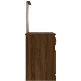  Toaletni stolić s ogledalom boja hrasta 90x50x132,5cm drveni | shoptok.hr