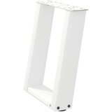  Noge za klubsko mizico v obliki črke U, 2 kosa, bele barve, 38 x (42-43) cm, jeklo, (22123848) | Shoptok.si