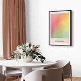  Plakat - Cherry Breeze - Pastel Gradient in Soft Retro Colors 40x60 Crni okvir s margom | shoptok.hr