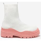 Resti White and pink women's flat-heeled boots Seritis - Footwear | ePonuda.com
