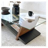 Hanah home Club sto Livello, 105x31x65 cm, Smeđe-crni | Eponuda.ba