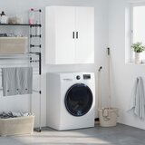 Maison Chic Stenska omarica - Zidna omarica bela 69,5x34x90 cm iu1217, (22063519) | Shoptok.si