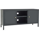 vidaXL tv ormarić antracit 105 x 35 x 52 cm od čelika i stakla | shoptok.hr