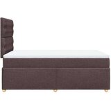 vidaXL krevet box spring s madracem tamnosmeđi 120 x 190 cm od tkanine | shoptok.hr