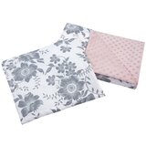 Medi Partners Quilt 55x75 + pillow 35x30 cotton + minky – Berry + pink Minky Cene