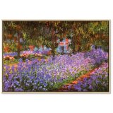  Slika - Claude Monet – The Artist’s Garden at Giverny 120x80 U prirodnom drvenom okviru | shoptok.hr