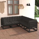  Sedežna garnitura 5-delna z blazinami trdna borovina | Shoptok.si