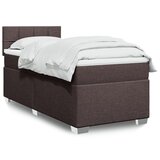 The Living Store Box spring postelja z vzmetnico temno rjav 90x190 cm blago - Box Spring Postelja, (21520730) Cene