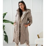 Pri Long elegant women's winter coat insulated delicate sheen REGINA | Shoptok.si