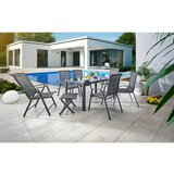 Ambia Garden VRTNA MIZA kovina, steklo antracit | Shoptok.si