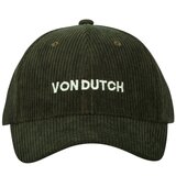 Von Dutch Kape s šiltom CASQUETTE BASEBALL VELOURS COTELE BRODERIE Zelena Cene