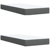  Krevet s oprugama i madracem tamnosivi 200 x 200 cm od tkanine | shoptok.hr