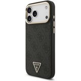 Guess maskica za IPHONE 17 Pro Max kompatibilna s MagSafe (4G PU s trokutastim logotipom) zlatno-crna | Shoptok.si