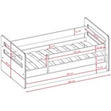  Drveni dječji krevet Tomi s ladicom - zeleni - 180x80 cm - Bez madraca | shoptok.hr