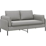SOFA za dvije osobe 2-sjedalo Svjetlosiva 188 x 81 x 89 cm Slike