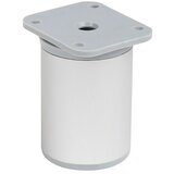 WALTECO Teleskopska noga za namještaj (Š x D: 4 x 4 cm, Podešavanje po visini: 6 cm - 8 cm, Nosivost: 50 kg, Plastika, Okruglo) | shoptok.hr