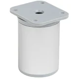 Teleskopska pohištvena noga (Š x Do: 4 x 4 cm, Nastavitev višine: 6 cm - 8 cm, Nosilnost izdelka: 50 kg, Plastika, Okrogle oblike)