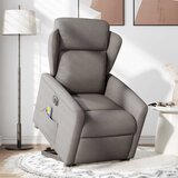 Maison Chic Električni masažni naslanjač - Relax naslanjač s funkcijo vstajanja taupe, (22061502) Cene