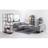 Actona Mat crni stolići za kavu u setu 3 kom s pločom stola u mramornom dekoru 60x120 cm Infinity – | shoptok.hr