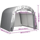  Skladišni šator 300 x 300 cm čelični sivi | shoptok.hr