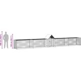  Kokošinjac od pocinčanog čelika 9 x 1 x 1,5 m | shoptok.hr