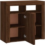  Komoda z LED lučkami rjavi hrast 80x35x75 cm, (20654785) | Shoptok.si
