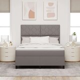 vidaXL Box Spring krevet s madracem taupe 140x200 cm tkanina | shoptok.hr