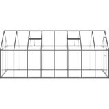  Rastlinjak z okvirjem antracit 445x169x195 cm aluminij | Shoptok.si