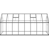 Staklenik s okvirom antracit 445 x 169 x 195 cm aluminijski | shoptok.hr