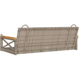 vidaXL Klupa za ljuljanje siva 109 x 62 x 40 cm od poliratana | shoptok.hr