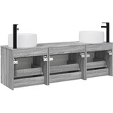  Set ormarića za kupaonicu 3 kom. Siva Sonoma 49 x 44,5 x 66 cm | shoptok.hr
