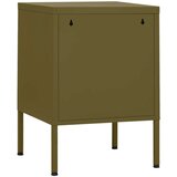  Nočne omarice 2 kosa olivno zelene 35x35x51 cm jeklo, (20734477) | Shoptok.si