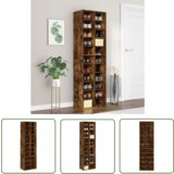 The Living Store Omarica za čevlje dimljeni hrast 54x34x183 cm konstruiran les - Omara Za Čevlje, (21744401) | Shoptok.si