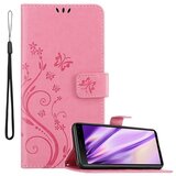 Cadorabo Sony Xperia 8 v klasična zlata - ovitek v cvetličnem dizajnu z magnetnim zapiranjem, stoječo funkcijo in režami za kartice, (20566946) | Shoptok.si